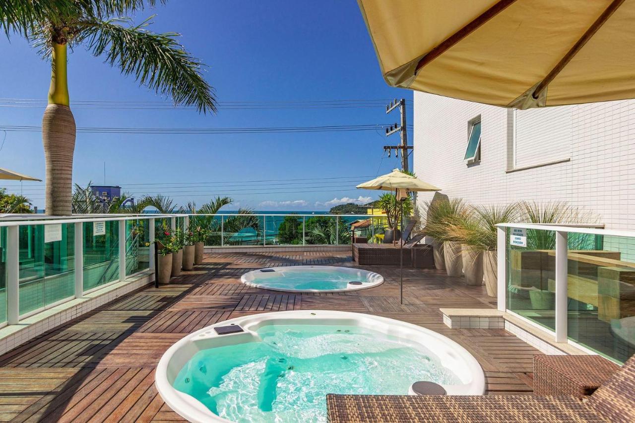 Boulevard Bombinhas 224-D - 50m do mar&Frente Avenida - Condominio de Luxo - Piscina - Jacuzzi - Portaria 24h Exterior foto